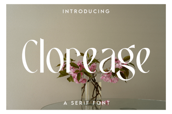 Cloreage: A Serif Font for Modern, Elegant Design
