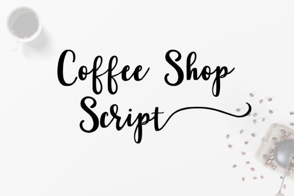 Coffee Shop Script: A Hand Brush Font for Creative Designs