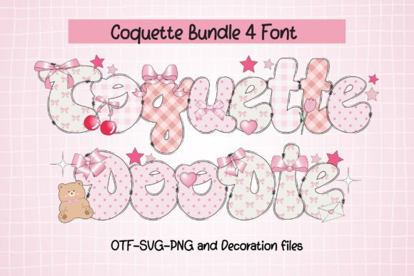 Coquette Doodle: A Playful Font for Creative Projects