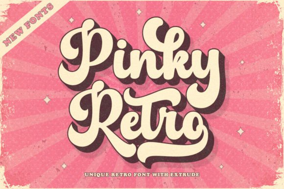 Discover Pinky Retro: A Bold Script for Vintage Charm