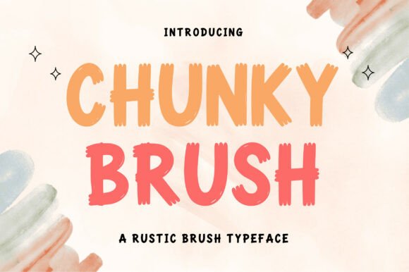 Discover the Playful Charm of Chunky Brush Font