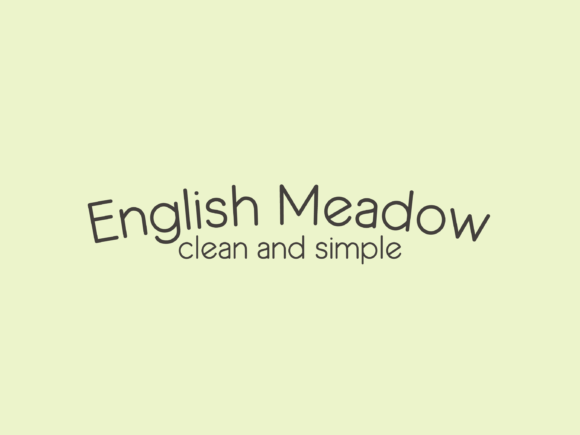 English Meadow: A Clean Typeface for Creative Projects