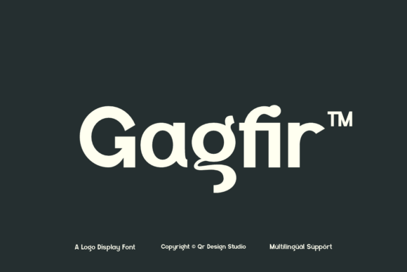 Gagfir: Bold Display Font for Authentic Branding