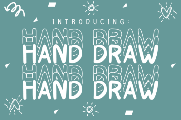 Hand Draw: A Retro Stacked Font with Modern Vibe
