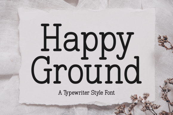 Happy Ground: A Typewriter Font with a Gentle Soul