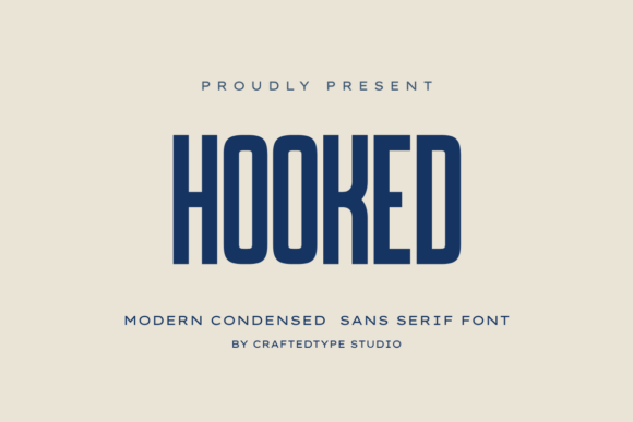 Hooked: A Sleek Condensed Sans Serif for Modern Designers