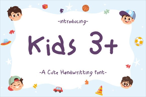 Kids 3+: The Playful Handwriting Font for Creative Projects
