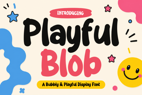 Playful Blob: A Bubbly Font for Creative Projects