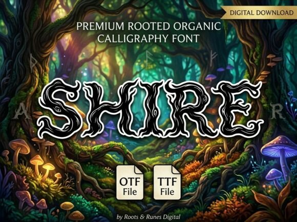 Shire: A Bold Decorative Display Typeface