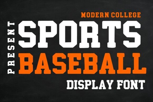 Sports Baseball: The Bold Varsity Display Typeface