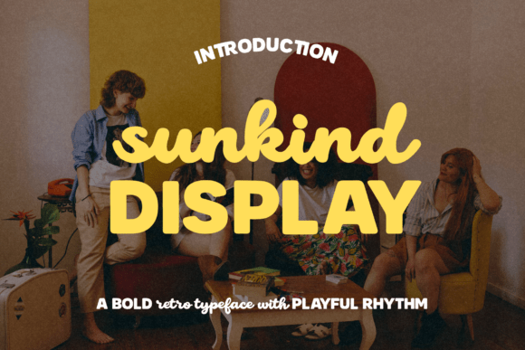 Sunkind Display: A Typeface Blending Retro and Modern Charm