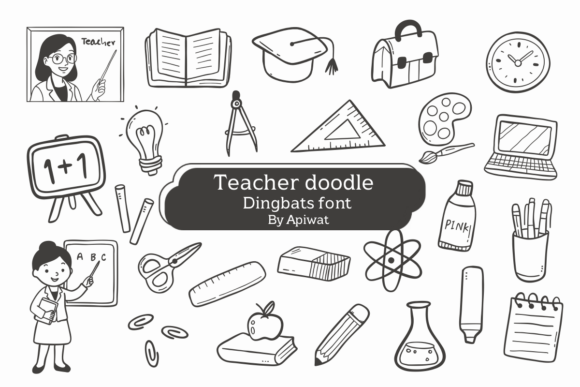 Teacher Doodle: Charming Icons for Educational Design