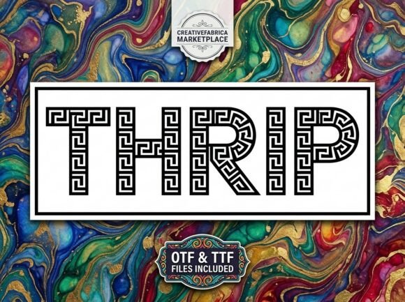 Thrip: A Bold Display Font for Creative Projects