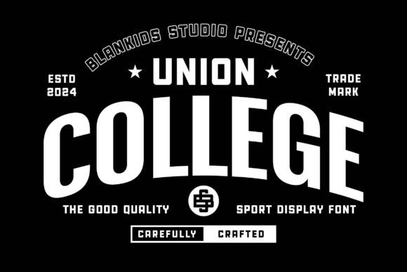 Union College: A Sporty Display Font for Bold Branding