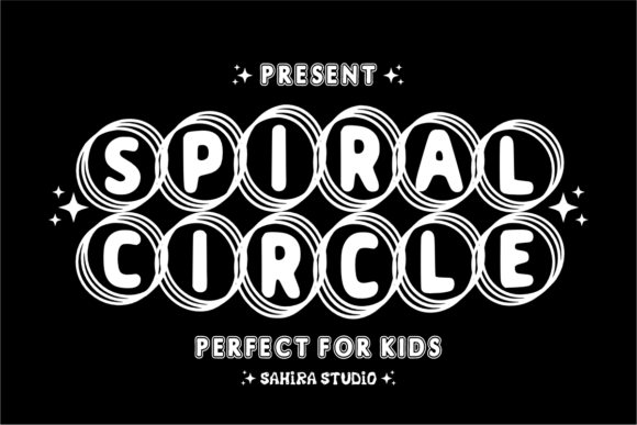 Unleashing Creative Energy with the Spiral Circle Display Font